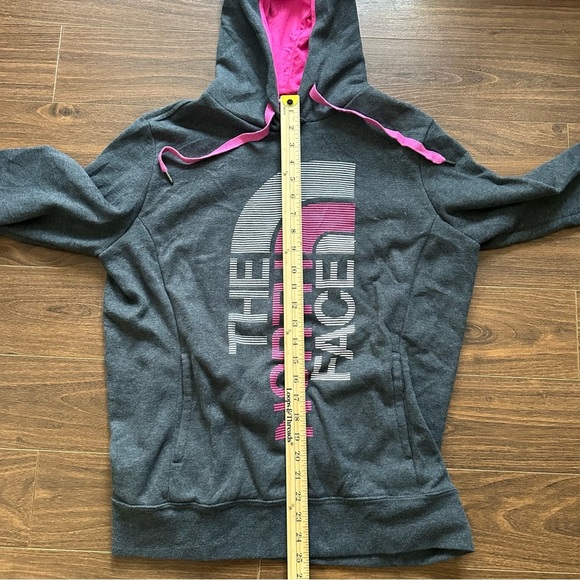 The North Face Dark Gray and Pink Hoodie - Picture 5 of 6